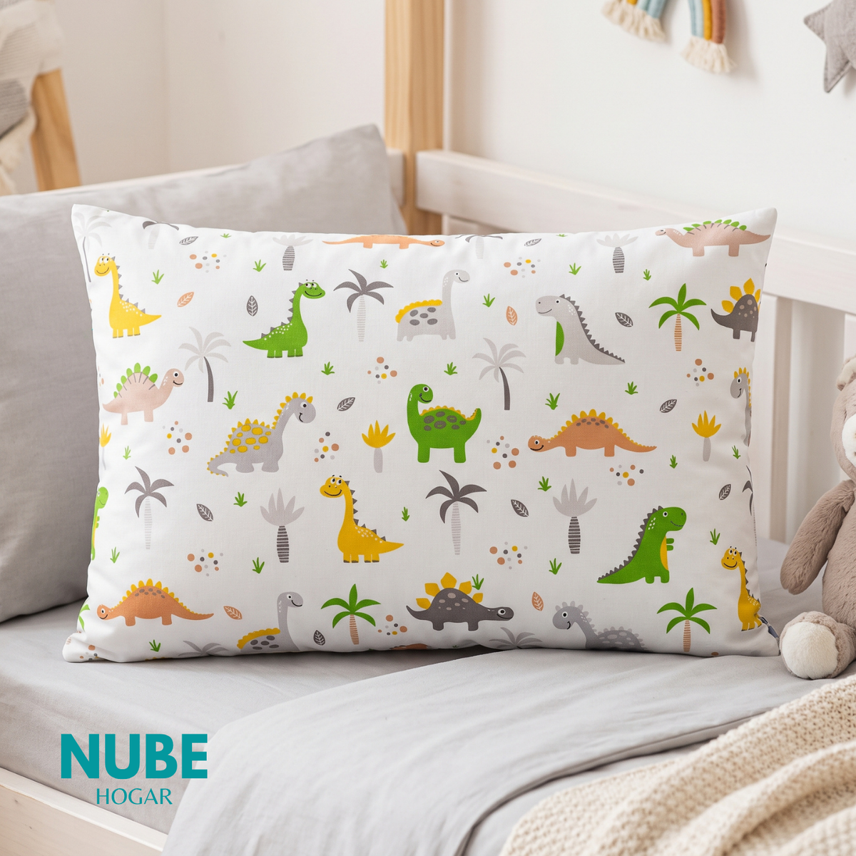 Almohada Infantil Dino 30cm x 45cm