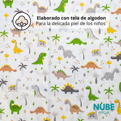 Almohada Infantil Dino 30cm x 45cm