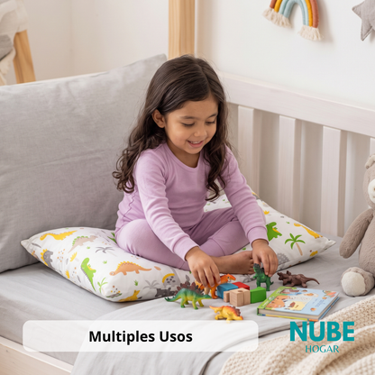 Almohada Infantil Dino 30cm x 45cm