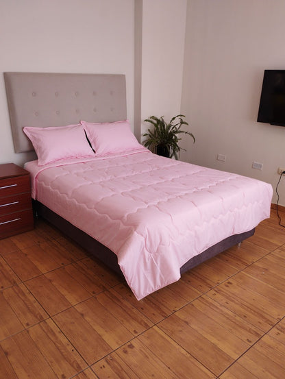 Edredón Coozy Set Cookie Pima Rosedal + Fundas de Almohada Promo