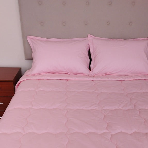 Edredón Coozy Set Cookie Pima Rosedal + Fundas de Almohada Promo