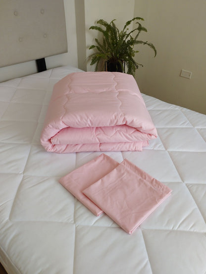 Edredón Coozy Set Cookie Pima Rosedal + Fundas de Almohada Promo